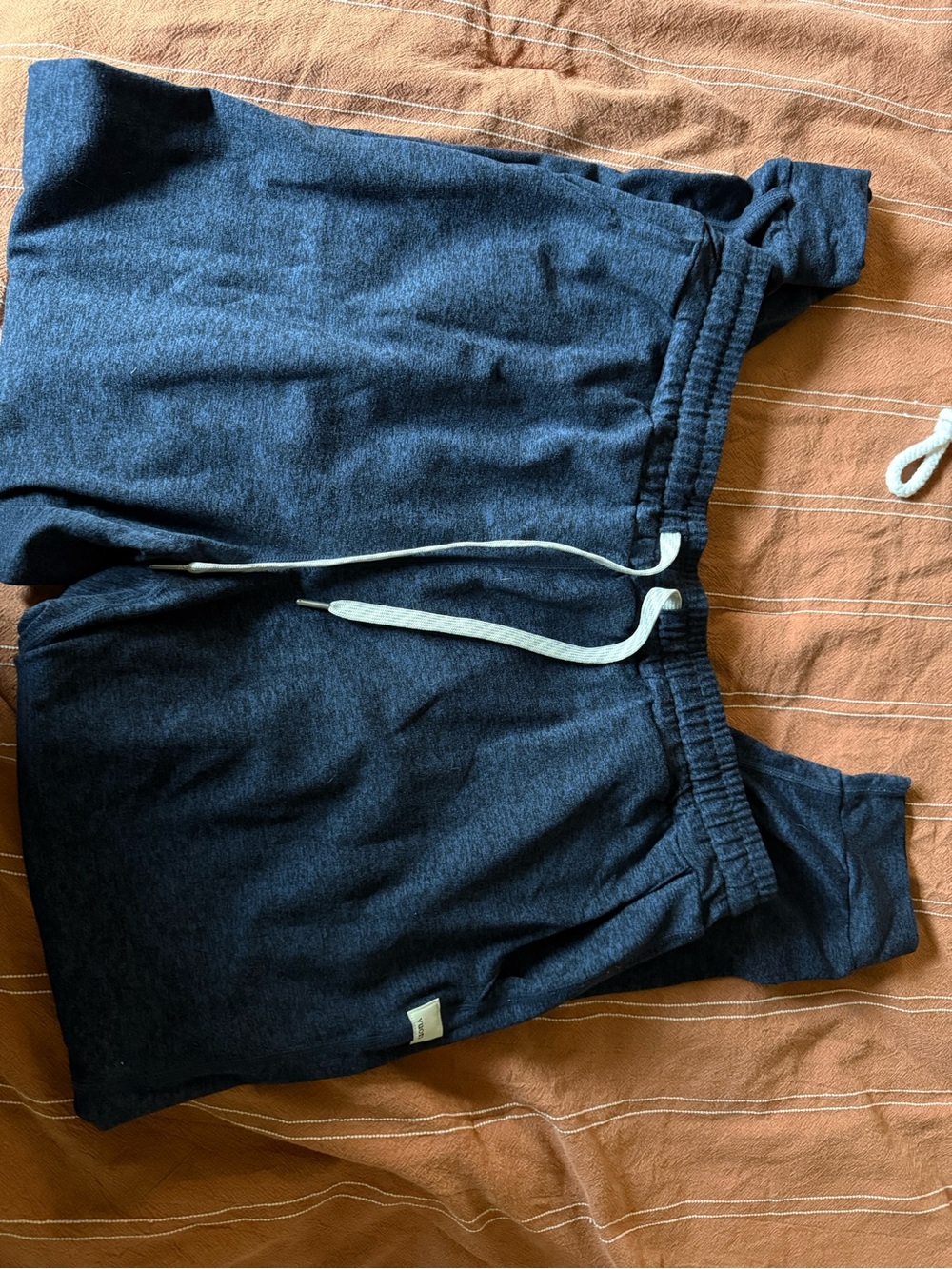 Vuori Navy Blue Drawstring Track Shorts